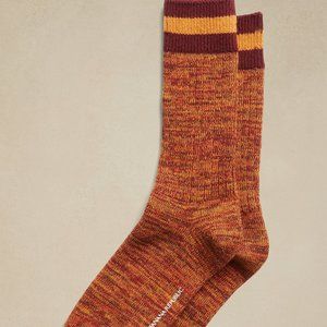 Banana Republic Orange Melange Boot Sock